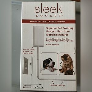 Sleek socket outlet protection